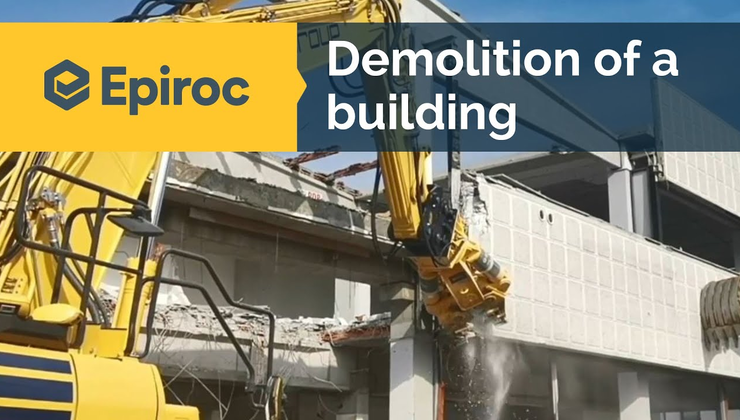 Combi Cutter CC 2300 P (Pulverizer jaws) Demolition of a building