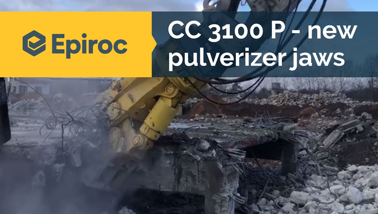 Combi Cutter CC 3100 P with the new pulverizer jaws
