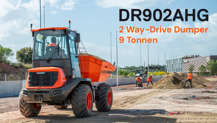 AUSA DR902AHG | Der 2 Way Drive 9-Tonnen-Dumper